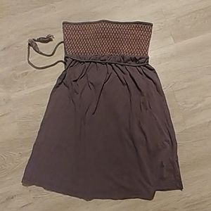 Anthropologie strapless sun dress